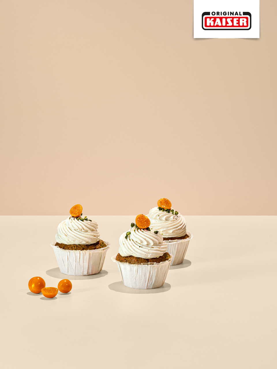 Vegane Pistazien-Cupcakes mit Cream-Cheese-Topping