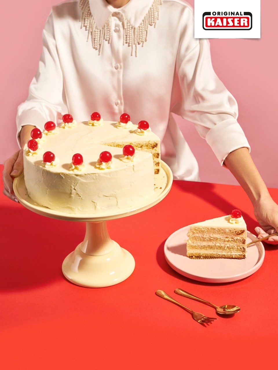 Klassischer Vanille-Schichtkuchen